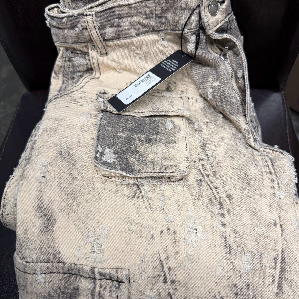 Distressed Cargo Pants - Picture 3 of 5